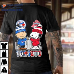 Charlie Brown And Snoopy X Toronto Blue Jays And Toronto Fc Tshirt