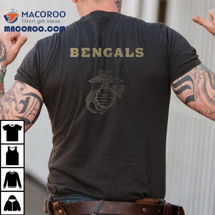 Cincinnati Bengals X United States Marine Corps First In Last Out Shirt Cincinnati Bengals X United States Marine Corps First In Last Out Shirt