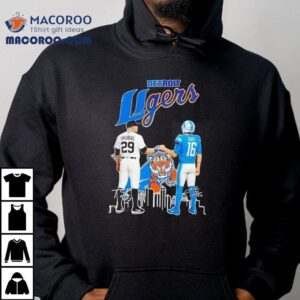 City Skyline Goff Detroit Lions X Skubal Detroit Tigers Legends Signatures Shirt 2 City Skyline Goff Detroit Lions X Skubal Detroit Tigers Legends Signatures Tshirt