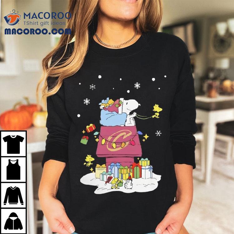 Cleveland Cavaliers Santa Snoopy Wish You A Merry Christmas Shirt Cleveland Cavaliers Santa Snoopy Wish You A Merry Christmas Shirt