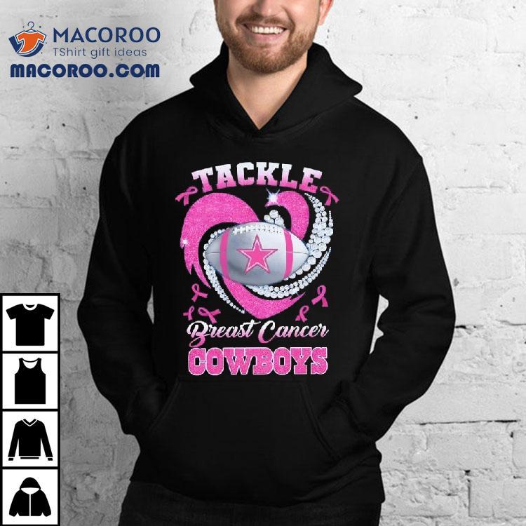 Dallas Cowboys Breast Cancer Awareness Tackle Heart Shirt Dallas Cowboys Breast Cancer Awareness Tackle Heart Shirt