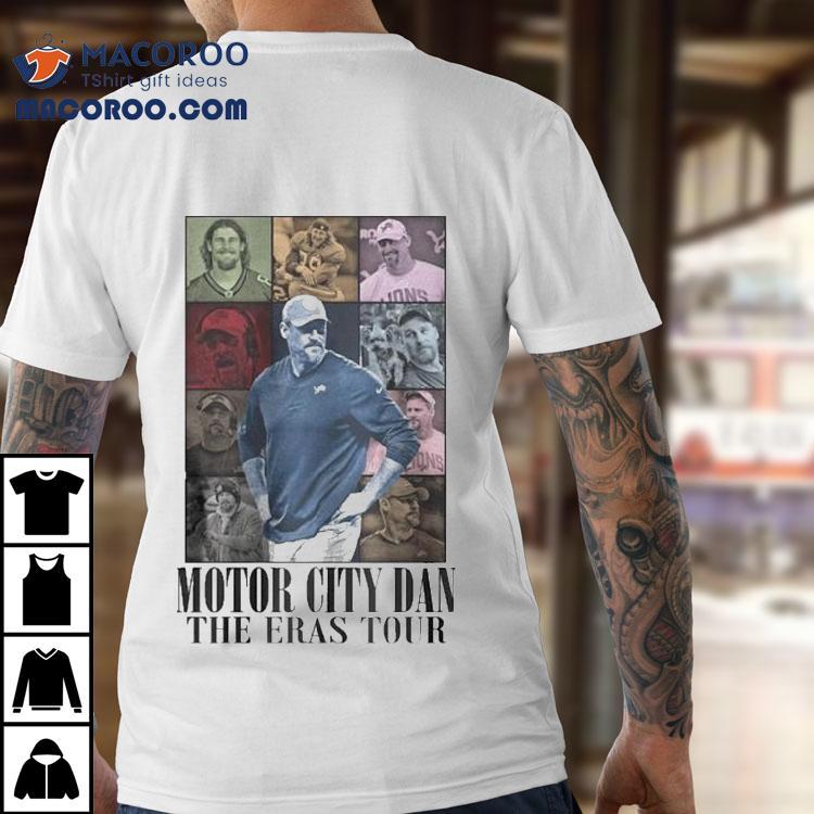Dan Campbell Motor City Dan The Tour Eras Tour Coach Detroit Lions Tshirt