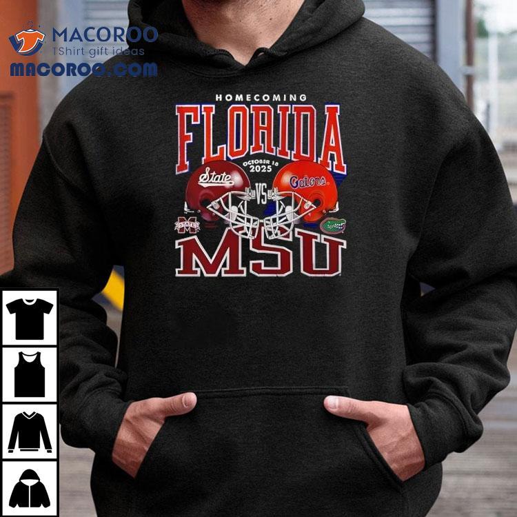 Florida Gators Vs Mississippi State Homecoming Football 2025 Msu Shirt Florida Gators Vs Mississippi State Homecoming Football 2025 Msu Shirt