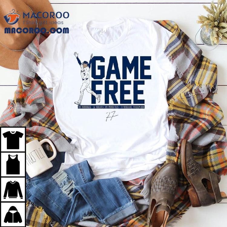Freddie Freeman Los Angeles Dodgers Game Free Shirt Freddie Freeman Los Angeles Dodgers Game Free Shirt