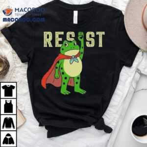 Freedom Fighter Protest Portland Frog Resist Hero Tshirt