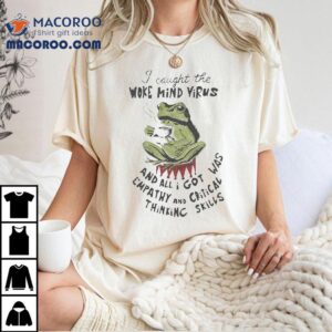 Frog I Caught The Woke Mind Virus Tshirt