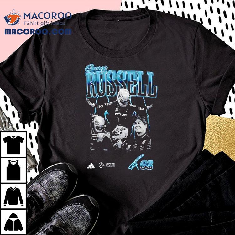 George Russell Mercedes-amg Petronas F1 Team Signature Shirt George Russell Mercedes-amg Petronas F1 Team Signature Shirt