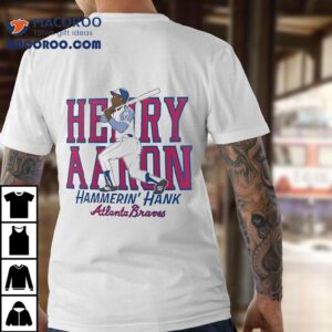 Hank Aaron Atlanta Braves Cooperstown Baseball Shirt 2 Hank Aaron Atlanta Braves Cooperstown Baseball Tshirt