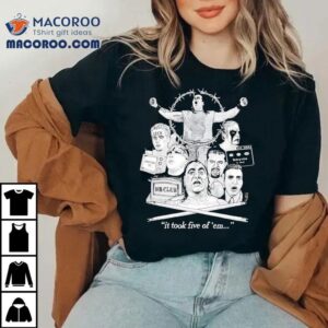 John Zandig Combat Zone Wrestling It Took Five Of 'em Shirt 2 John Zandig Combat Zone Wrestling It Took Five Of Em Tshirt