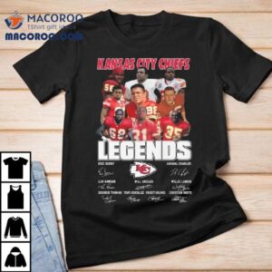 Kansas City Chiefs Legends Players Signatures Tshirt