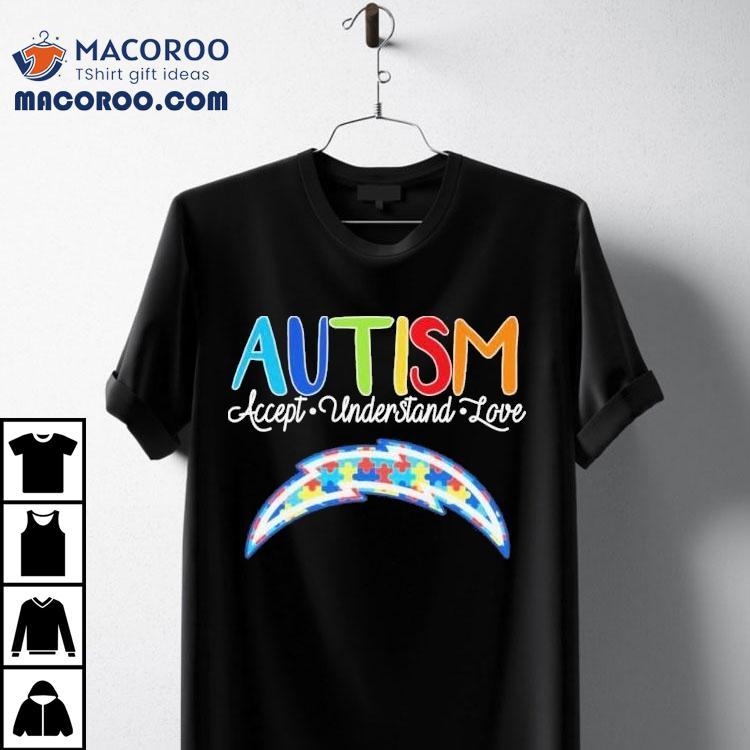 Los Angeles Chargers Autism Accept Understand Love Shirt Los Angeles Chargers Autism Accept Understand Love Shirt