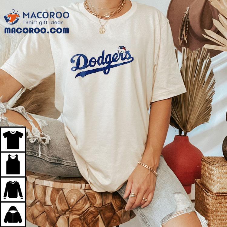 Los Angeles Dodgers X Hello Kitty And Friends Baseball Shirt Los Angeles Dodgers X Hello Kitty And Friends Baseball Shirt