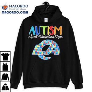 Los Angeles Rams Autism Accept Understand Love Tshirt