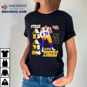 Lsu Tigers Football Tyree Adams Portrai Tshirt