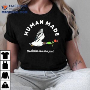 Mallard Duck Holding Flower Human Made The Future Is In The Pas Tshirt