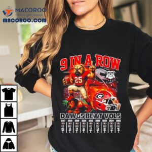 Mascot Georgia Bulldogs Victory In A Row Dawgs Beat Vols Tshirt