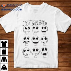 Painajainen Ennen Joulua Emotions Of Jack Skellington Tshirt