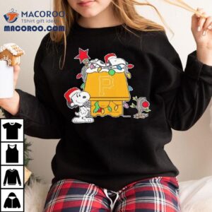 Pittsburgh Pirates Snoopy Christmas Holiday Shirt 2 Pittsburgh Pirates Snoopy Christmas Holiday Tshirt
