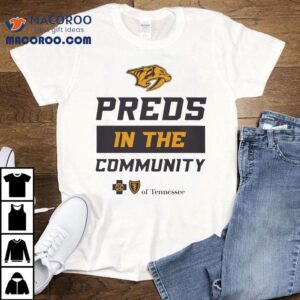 Preds In The Community Nashville Predators Logo Tshirt