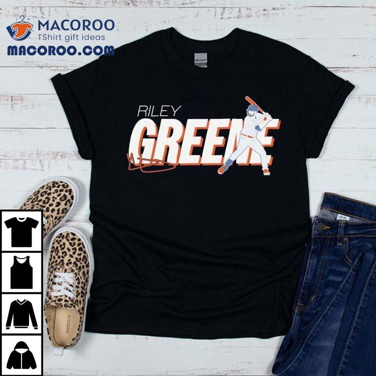 Riley Greene Detroit Tigers Baseball Mlb Signature Shirt Riley Greene Detroit Tigers Baseball Mlb Signature Shirt