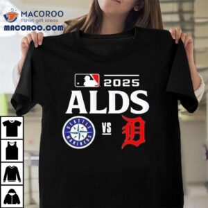 Seattle Mariners Vs Detroit Tigers 2025 Mlb Alds Matchup Shirt 2 Seattle Mariners Vs Detroit Tigers Mlb Alds Matchup Tshirt