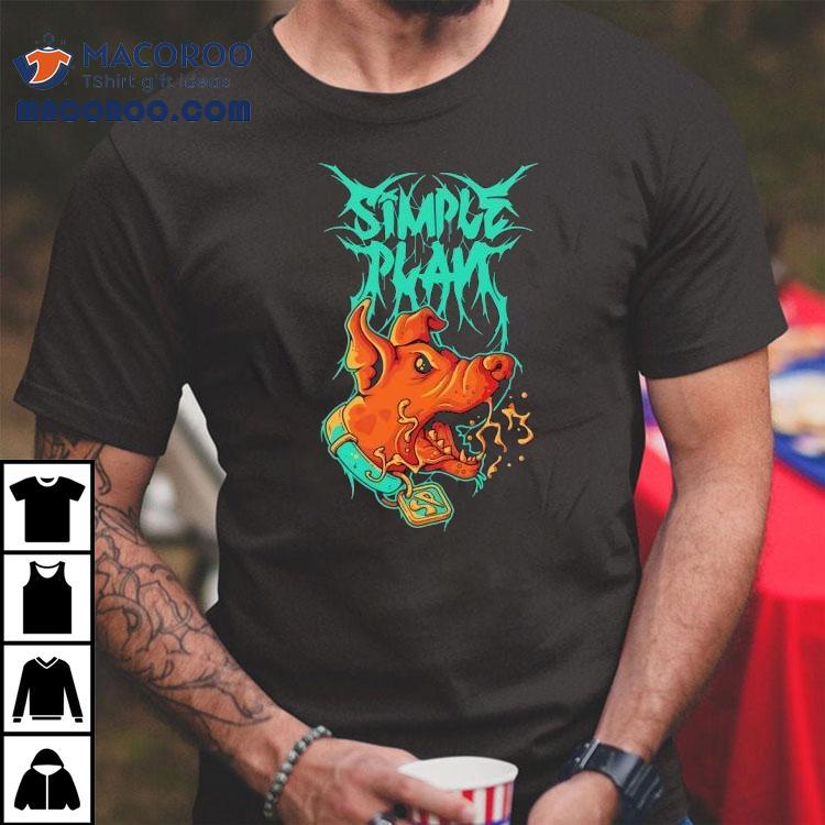 Simple Plan 2025 Halloween Spooky Metal Logo Shirt Simple Plan 2025 Halloween Spooky Metal Logo Shirt
