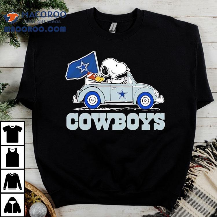 Snoopy And Woodstock Ride Car Dallas Cowboys Football Team Shirt Snoopy And Woodstock Ride Car Dallas Cowboys Football Team Shirt
