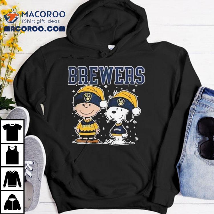 Snoopy Charlie Brown The Peanuts Milwaukee Brewers Christmas Shirt Snoopy Charlie Brown The Peanuts Milwaukee Brewers Christmas Shirt