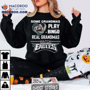 Some Grandmas Play Bingo Real Grandmas Watch Philadelphia Eagles Diamond Heart 2025 Shirt 2 Some Grandmas Play Bingo Real Grandmas Watch Philadelphia Eagles Diamond Heart Tshirt