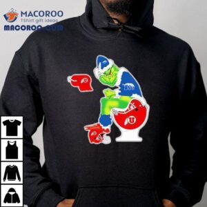 The Grinch Byu Cougars Sitting On Toilet Utah Utes Xmas Holiday Christmas Shirt 2 The Grinch Byu Cougars Sitting On Toilet Utah Utes Xmas Holiday Christmas Tshirt