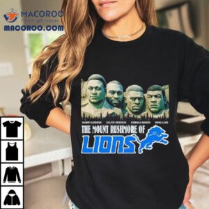 The Mount Rushmore Of Detroit Lions Are Barry Sanders Calvin Johnson Herman Moore Dick Lane Shirt 2 The Mount Rushmore Of Detroit Lions Are Barry Sanders Calvin Johnson Herman Moore Dick Lane Tshirt