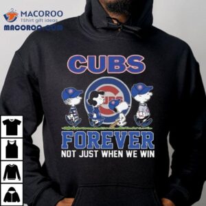 The Peanuts Walking X Chicago Cubs Forever Not Just When We Win Tshirt
