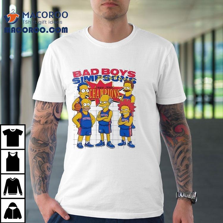 The Simps Detroit Pistons Bad Boys Mcdonalds All American Cartoon Shirt The Simps Detroit Pistons Bad Boys Mcdonalds All American Cartoon Shirt