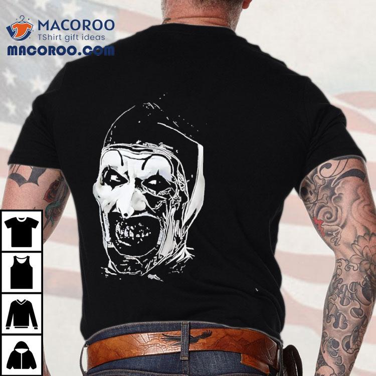 The Terrifier Horror Character Big Face Halloween Shirt The Terrifier Horror Character Big Face Halloween Shirt