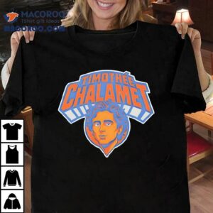 Timothe Chalamet New York Knicks Baseball Nba Logo Shirt 2 Timothe Chalamet New York Knicks Baseball Nba Logo Tshirt