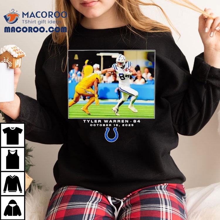 Tyler Warren Indianapolis Colts Football Nfl 2025 Photo Shirt Tyler Warren Indianapolis Colts Football Nfl 2025 Photo Shirt