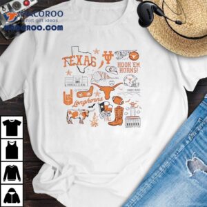 University Of Texas Longhorns Hook Em Horns Austin Hond Yall Tshirt