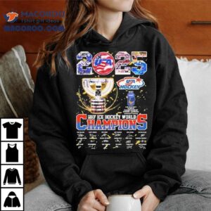 Usa Hockey Iihf Ice Hockey World Champions Trophy Signatures Tshirt