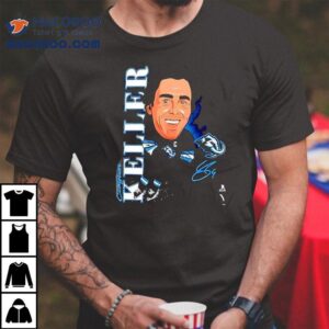 Utah Mammoth Clayton Keller Caricature Player Signature Tshirt