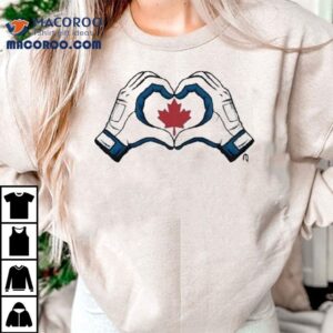 Vladdy Wearing Canada Heart Hands Tshirt