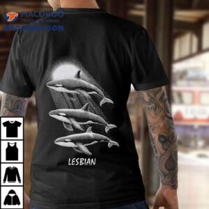Whales Swimming In The Moonlight Lesbian Shirt 2 Whales Swimming In The Moonlight Lesbian Tshirt