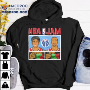 Wizards Johnson And Sarr Nba Jam Tshirt