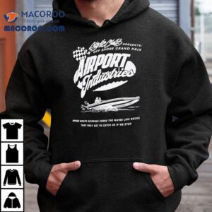 Airport Industries Off Shore Grand Prix Speed Boats Skiping Cross The Water Like Rocks Tshirt