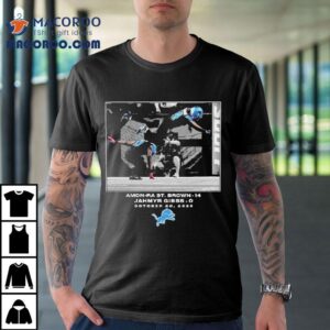 Amon Ra St Brown And Jahmyr Gibbs October Detroit Lions Nfl Flash Features Week Tshirt