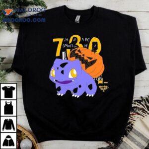 Asspizza Fushigidane Revived Pokemon 730 Halloween Shirt 3 Asspizza Fushigidane Revived Pokemon Halloween Tshirt