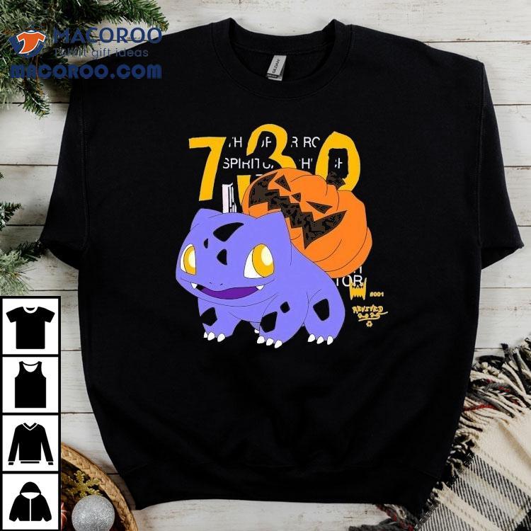 Asspizza Fushigidane Revived Pokemon 730 Halloween Shirt Asspizza Fushigidane Revived Pokemon 730 Halloween Shirt