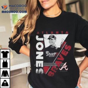 Atlanta Braves Chipper Jones Mitchell Ness In The Zone Player Graphic Tshirt