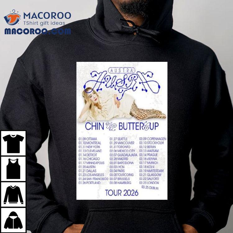 Austra Chin Up Buttercup Tour 2026 Shirt Austra Chin Up Buttercup Tour 2026 Shirt