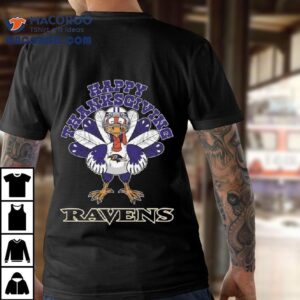 Baltimore Ravens Football Happy Thanksgiving Tshirt