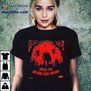 Bethesda Softworks Under The Blood Red Moon Shirt 3 Bethesda Softworks Under The Blood Red Moon Tshirt